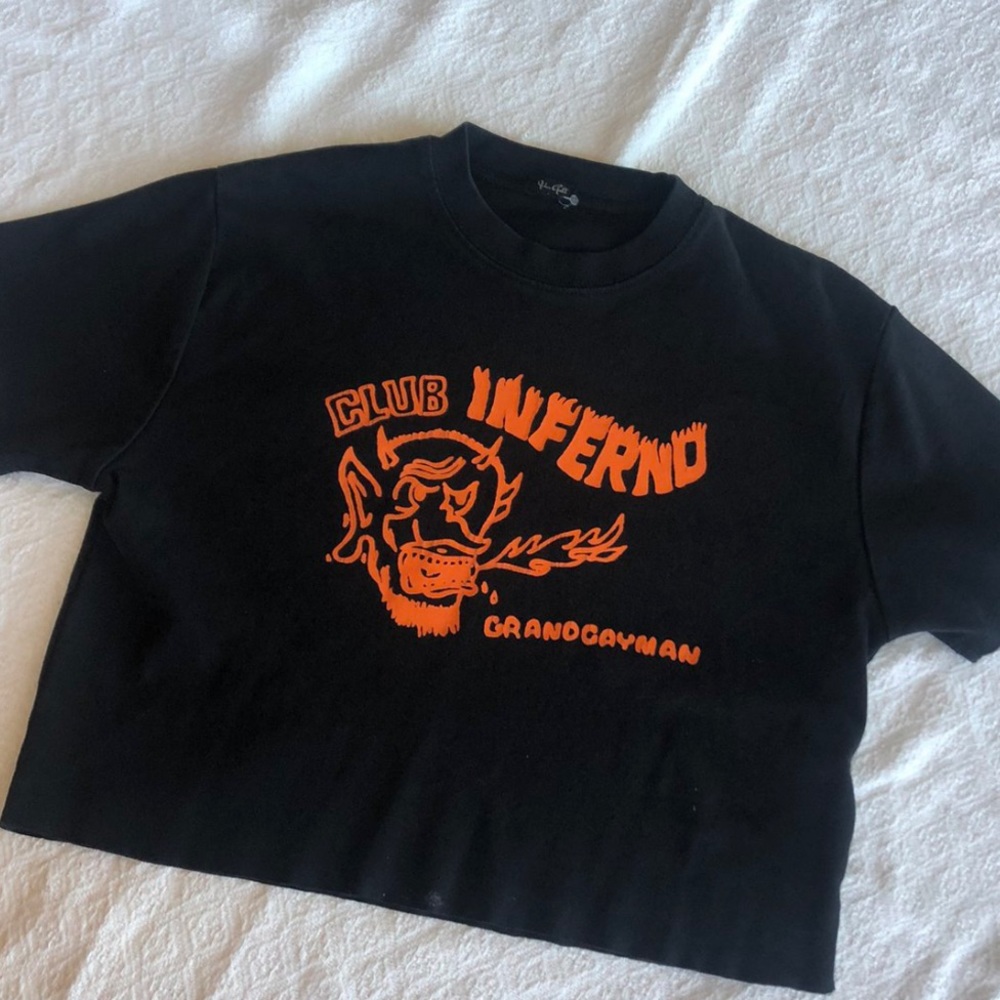 Brandy Melville Club Inferno Crop Top